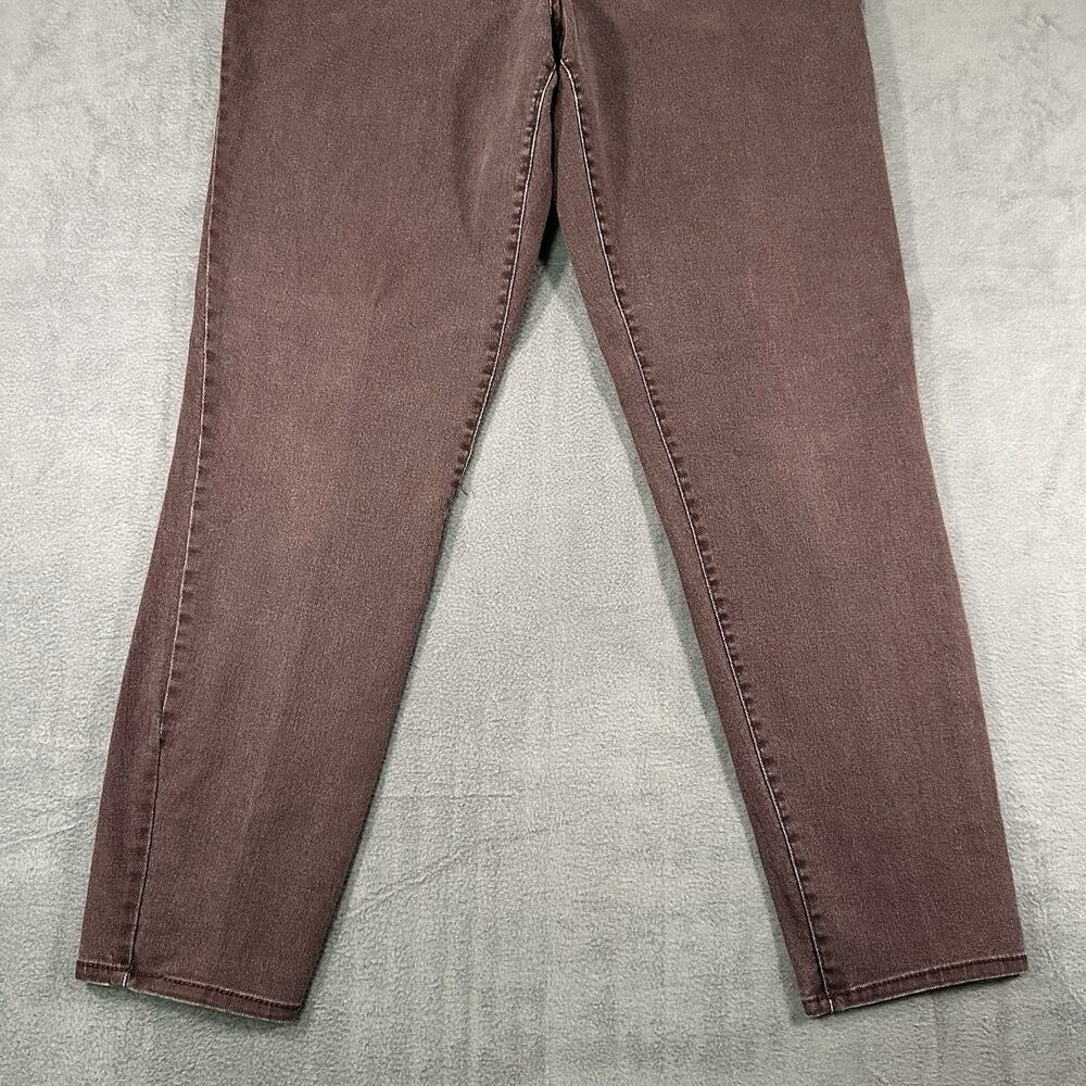 Nine West Vintage America Jeans Womens 10 Mauve Skinny Stretch Denim Mid Rise - Picture 2 of 10